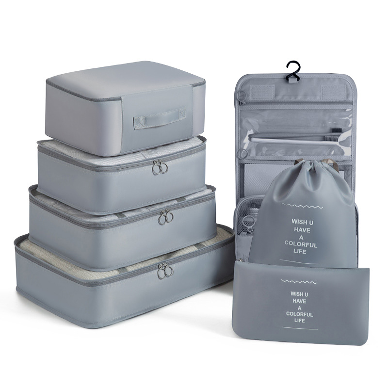 Travel Accessories Packing Cubes - Set Penyimpanan Perjalanan Multi-Kompartemen untuk Mahasiswa