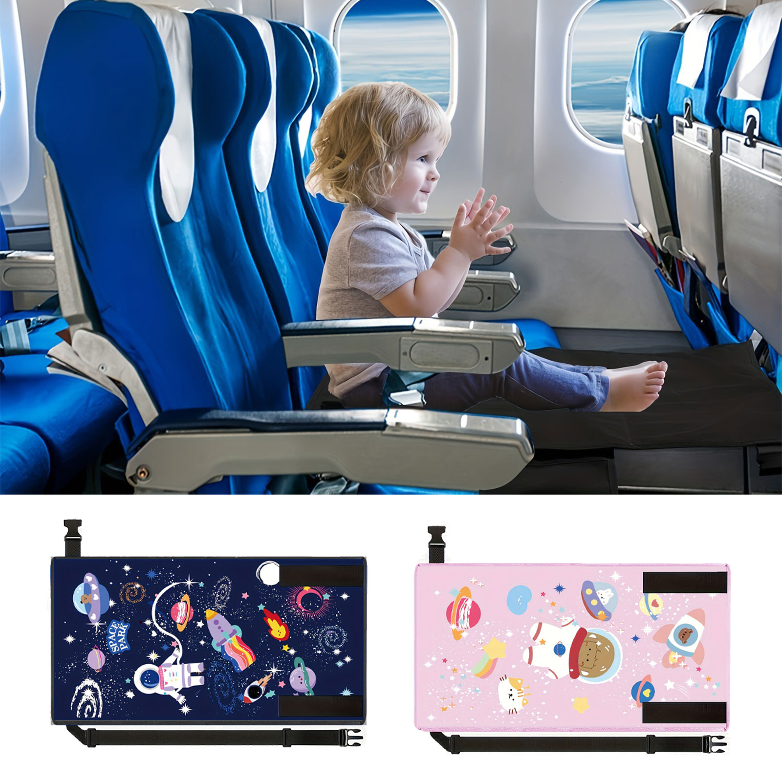 Travel Accessories Kids - Tempat tidur pesawat perjalanan anak-anak, sandaran