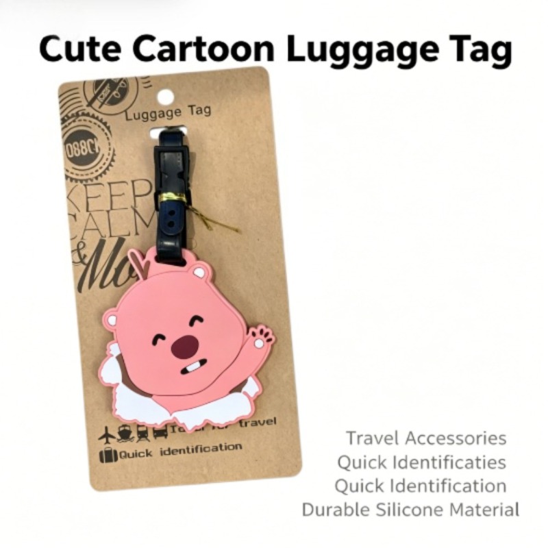 Travel Accessories Kids - Tag Bagasi Kawaii Pororo Loopy Beaver,