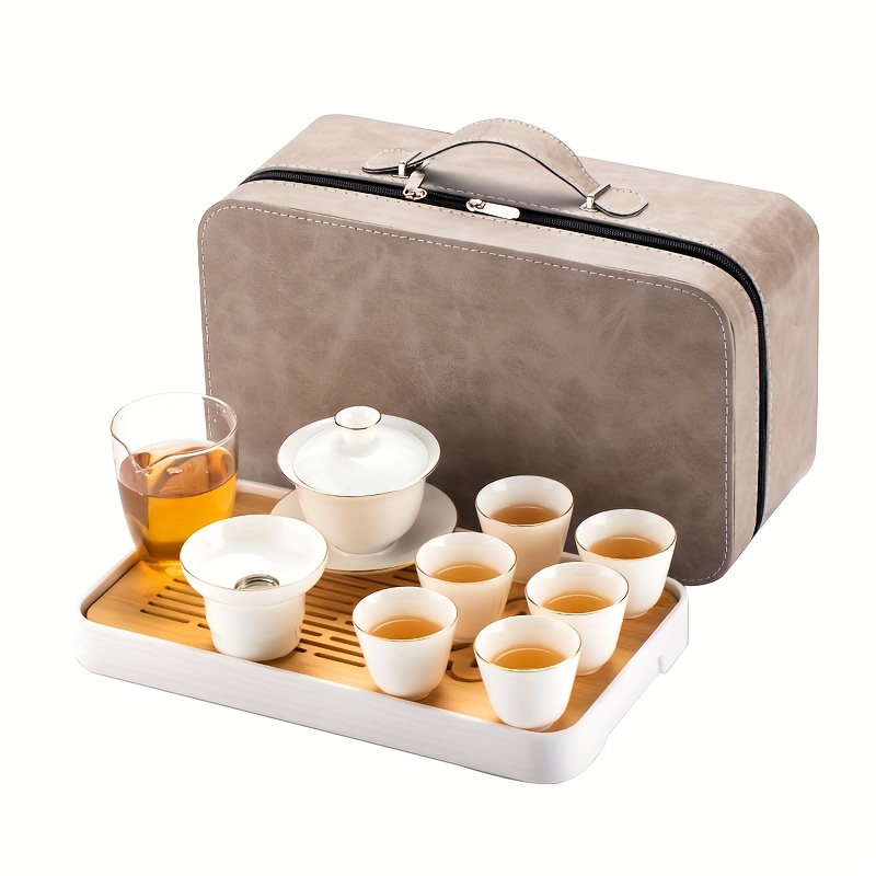 Portable Travel Kettle - 1 buah teko dan Set teh