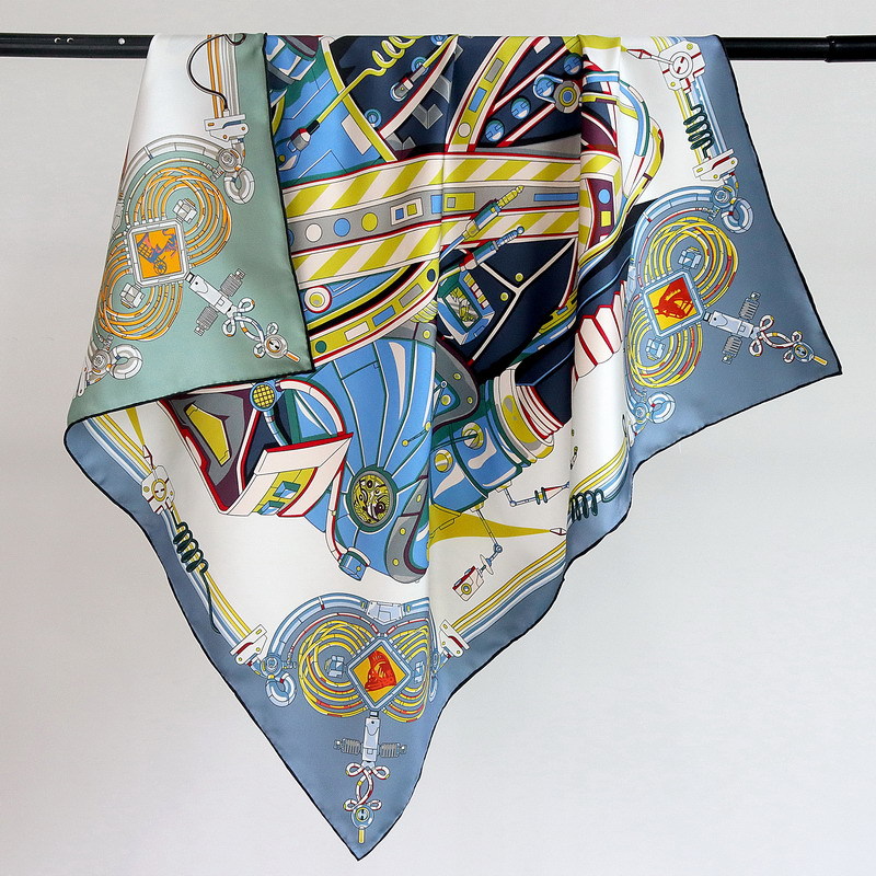 Travel Accessories Neck - Syal Sutra 18MM Wanita, Bandana Gulung