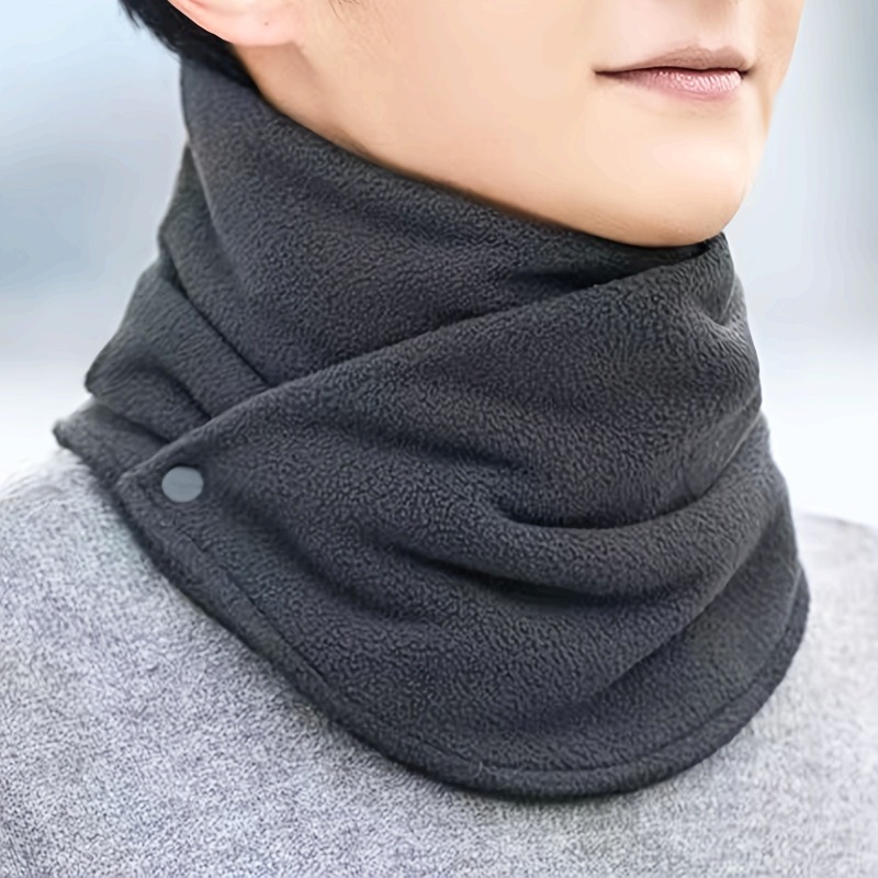 Travel Accessories Neck - 1 Buah Penutup Leher Berlapis Bulu