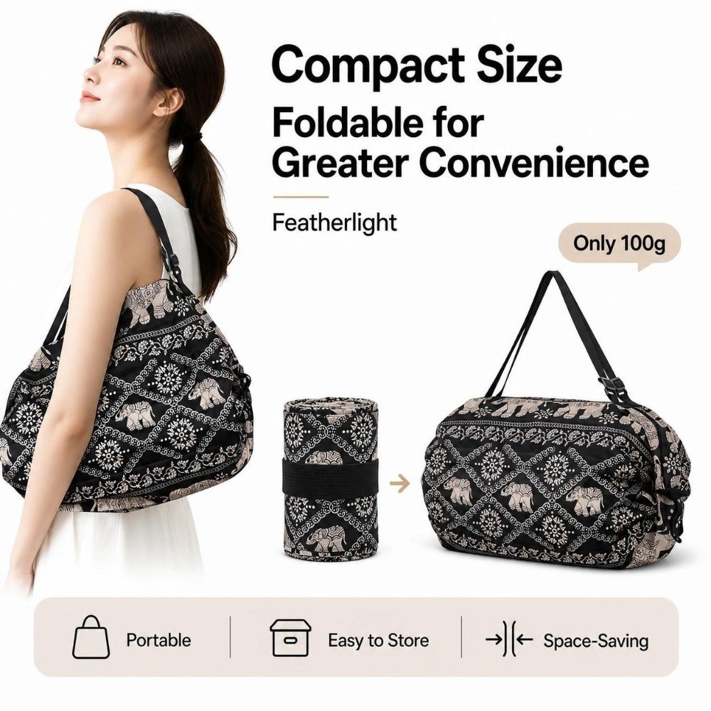 Travel Accessories Market - Tas Belanja Jepang Berkapasitas Besar dengan