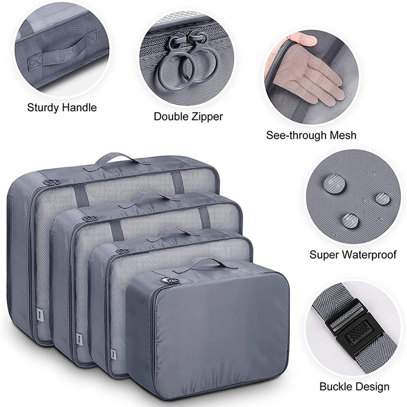 Set Penyimpanan Perjalanan Mul - Travel Accessories Packing Cubes ulasan dan harga