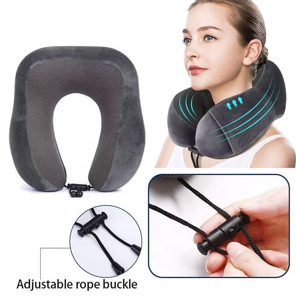 Bantal Leher Bentuk U Slow Reb - Travel Accessories Pillow ulasan dan harga