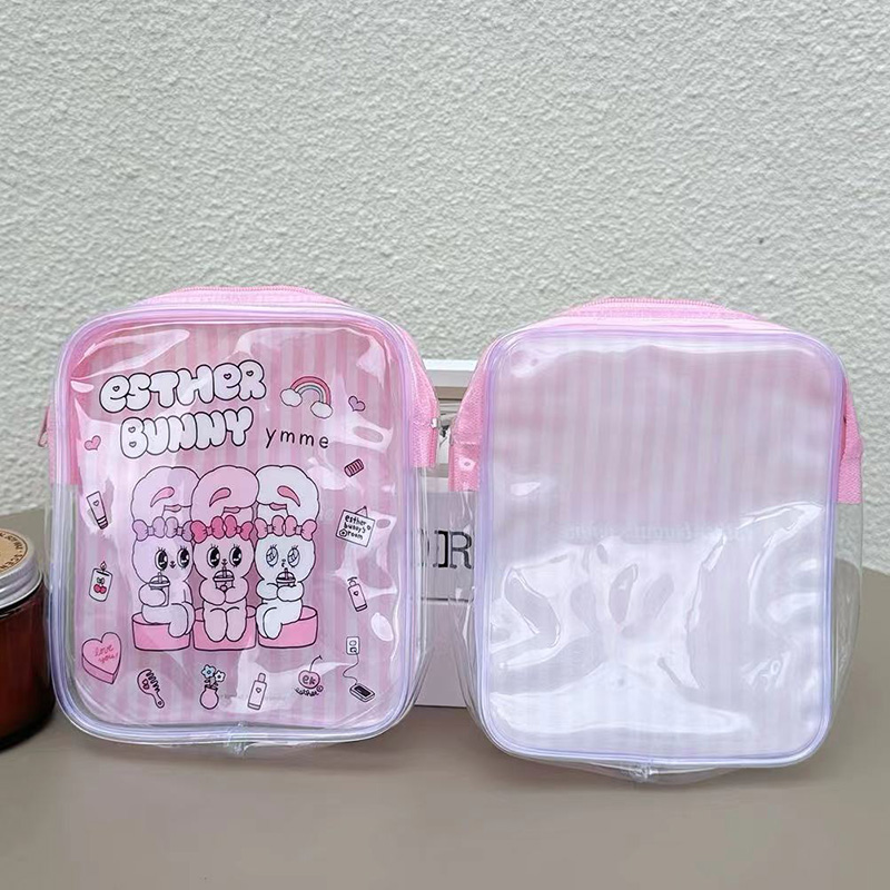 Tas Rias Transparan Esther Bun - Travel Accessories Pink ulasan dan harga