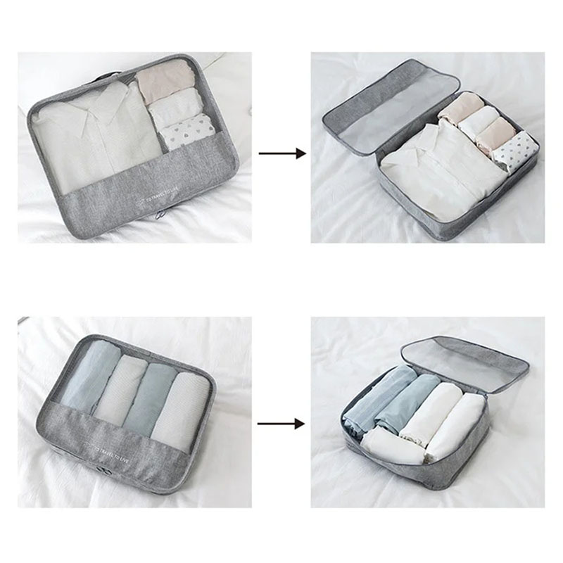 Set 7 Buah Packing Cube Perjal - Travel Accessories Packing Cubes ulasan dan harga