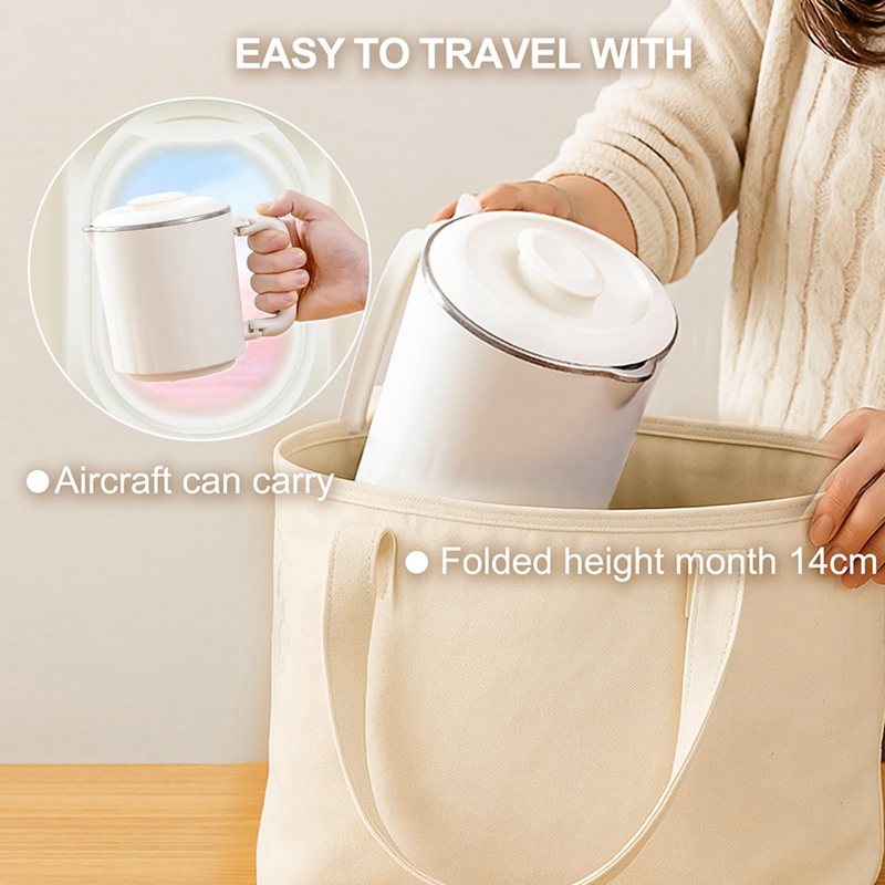 Ketel Listrik Lipat untuk Perj - Portable Travel Kettle ulasan dan harga