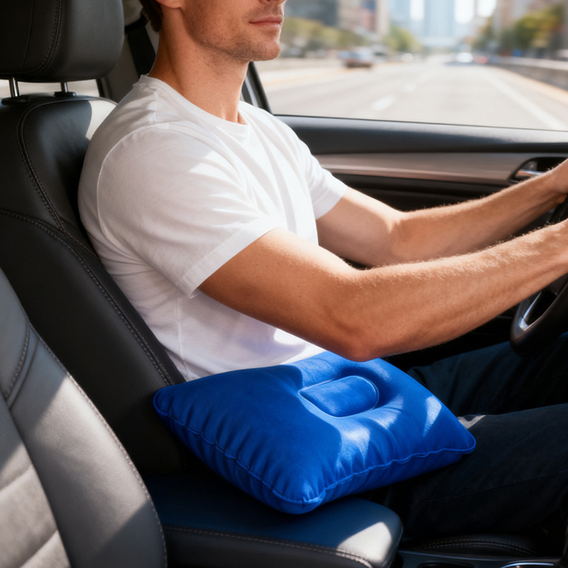 2 Buah Bantal Tiup Portabel un - Travel Accessories Pillow ulasan dan harga