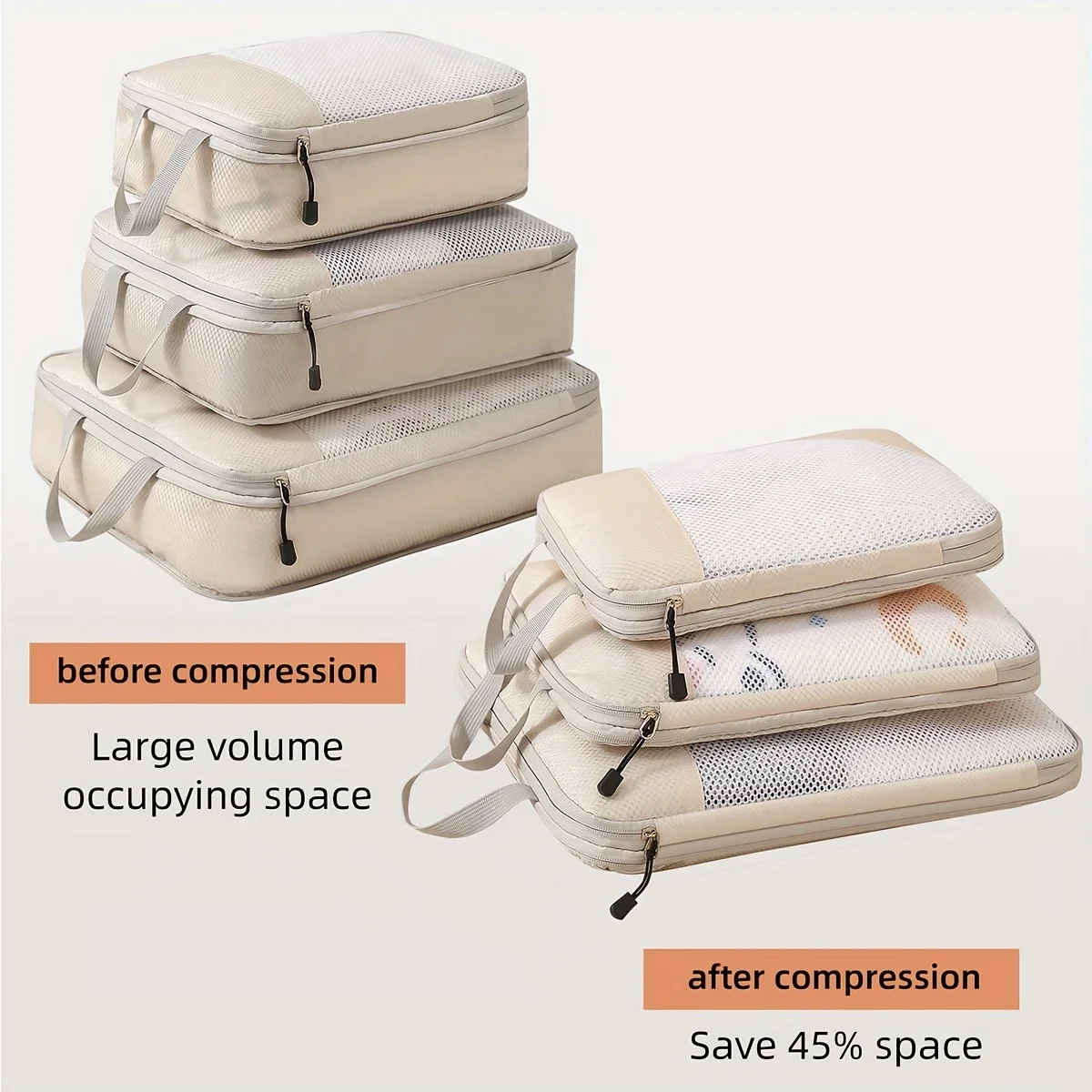 Kubus pengepakan kompresi perj - Travel Accessories Packing Cubes ulasan dan harga