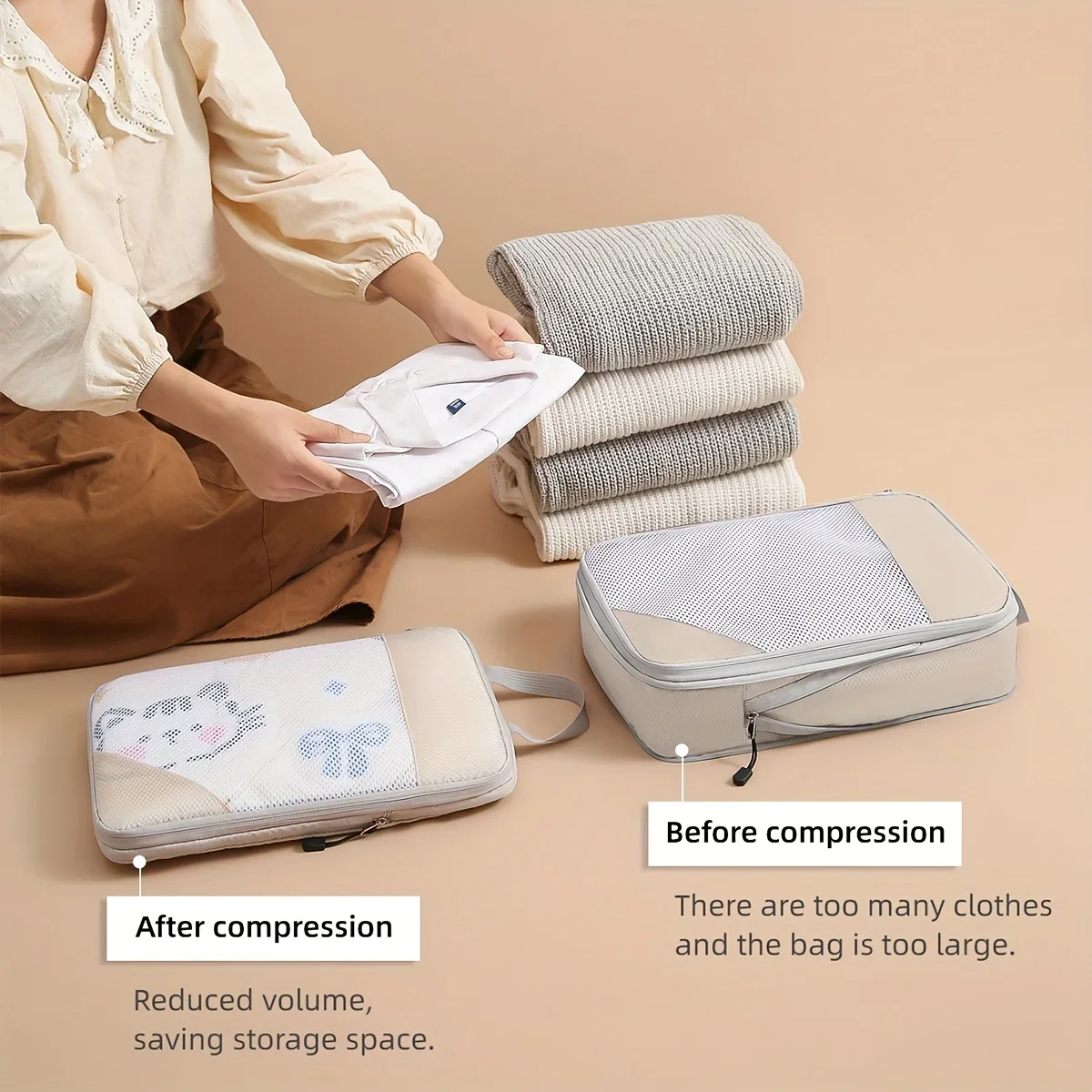 Kubus pengepakan kompresi perj - Travel Accessories Packing Cubes ulasan dan harga