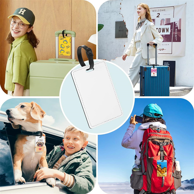Tag Bagasi Kulit PU Gambar Kus - Travel Accessories Sale ulasan dan harga