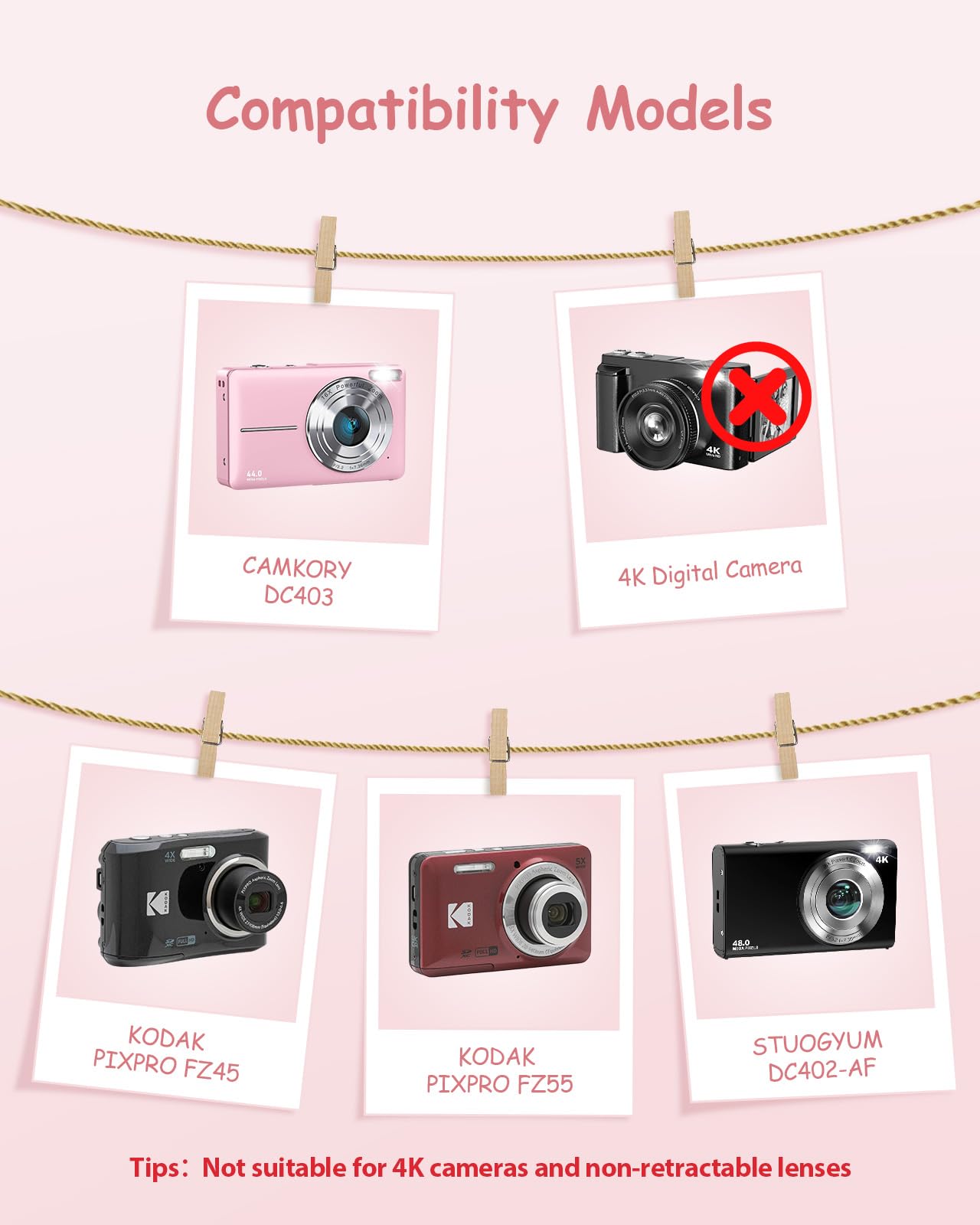 Casing Kamera untuk Kamera Dig - Travel Accessories Pink ulasan dan harga