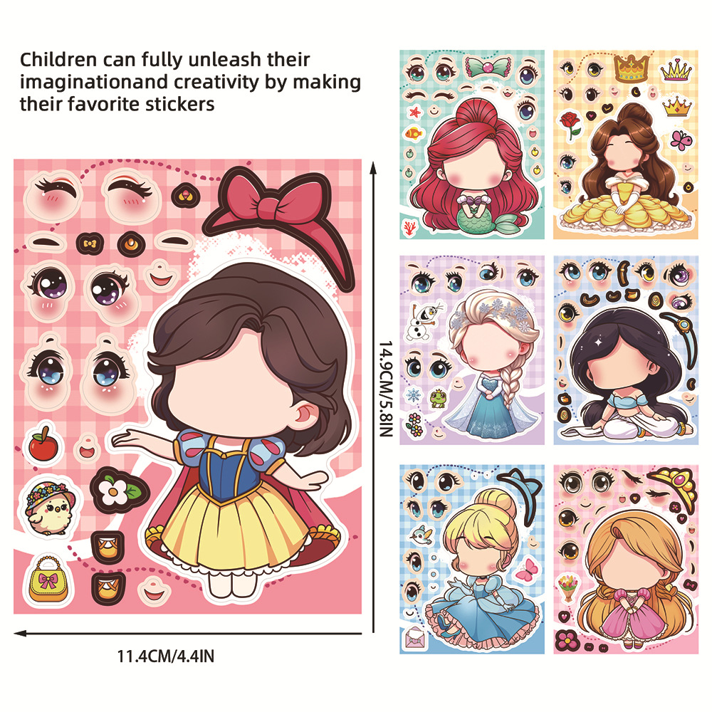 8/16 Lembar Stiker Grafiti Puz - Travel Accessories Disney ulasan dan harga