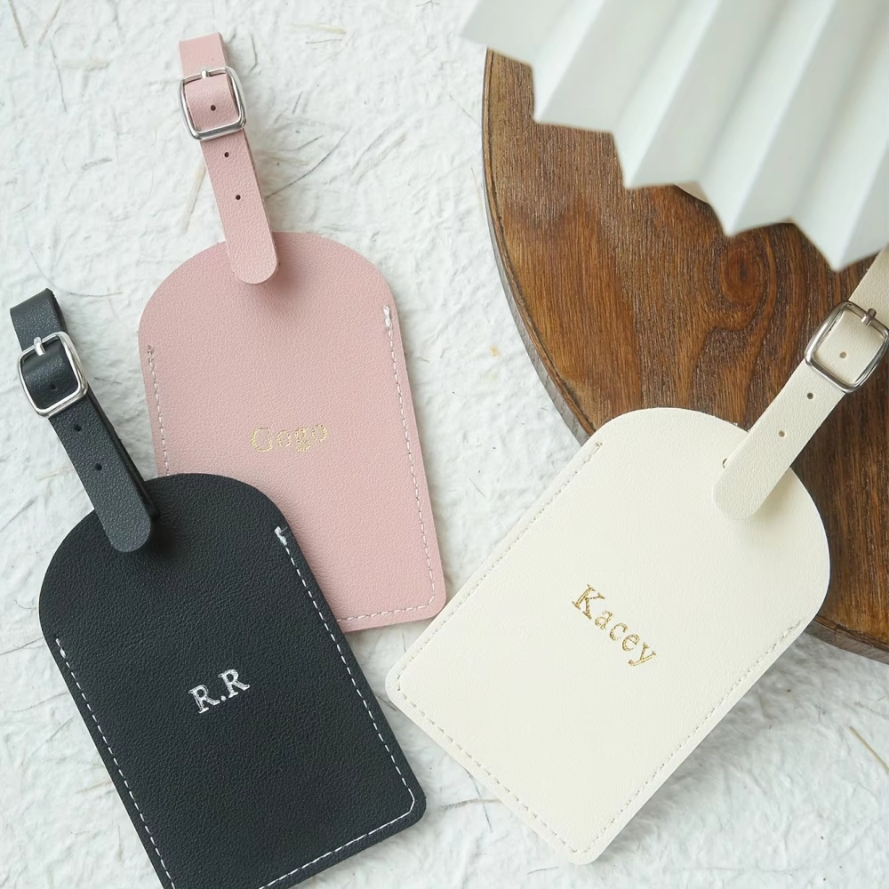 Tag Bagasi Kulit Vegan Monogra - Travel Accessories Sale ulasan dan harga