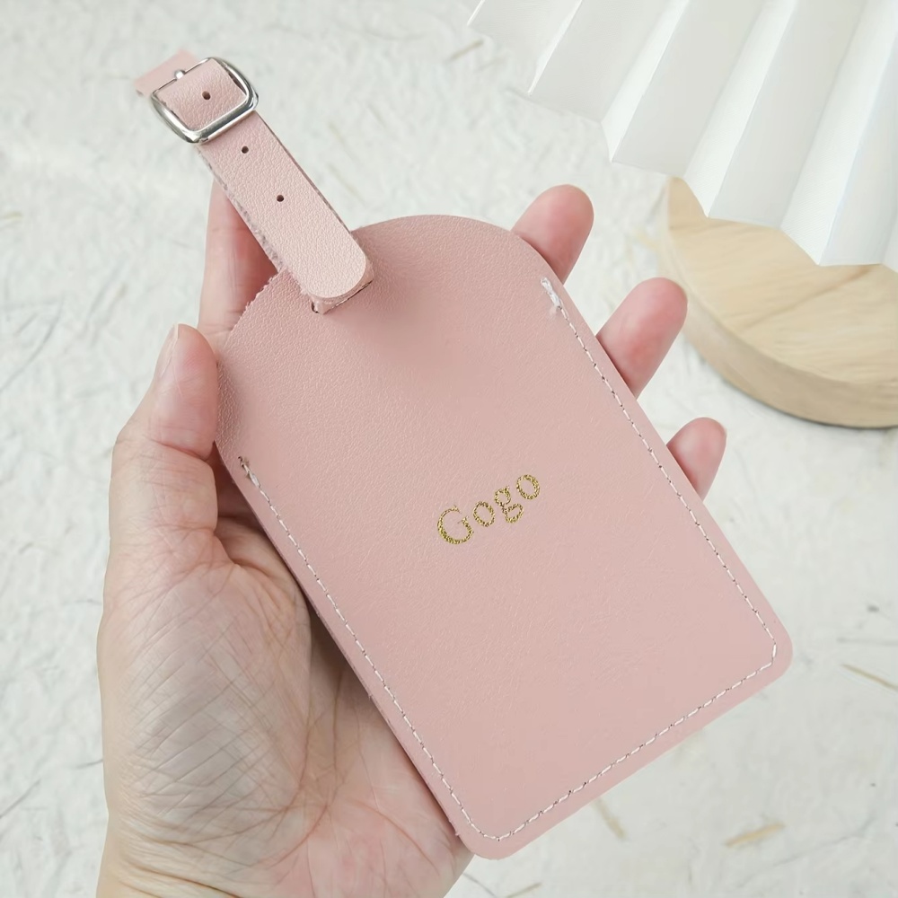 Tag Bagasi Kulit Vegan Monogra - Travel Accessories Sale ulasan dan harga