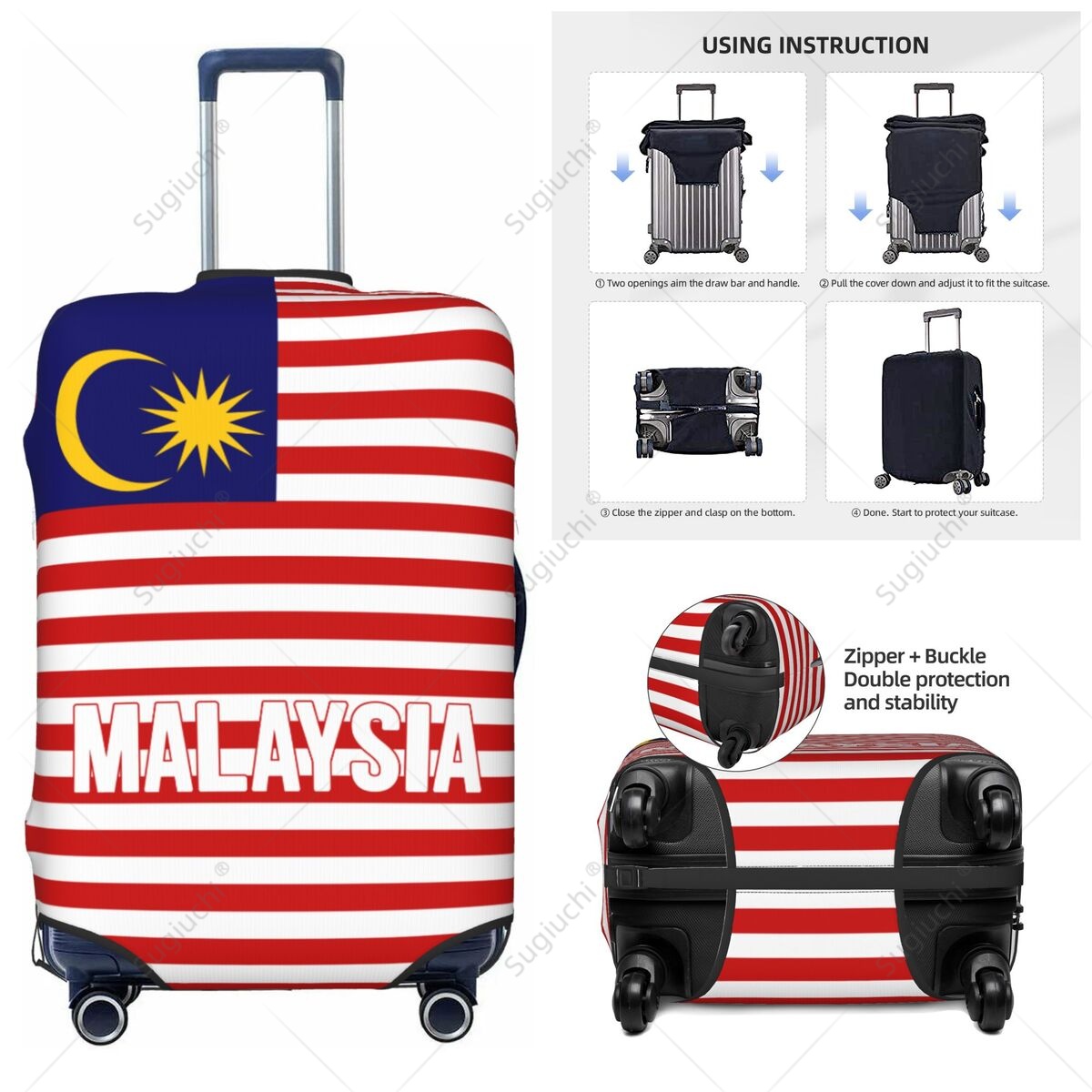 Penutup Bagasi Bendera Malaysi - Travel Accessories Malaysia ulasan dan harga