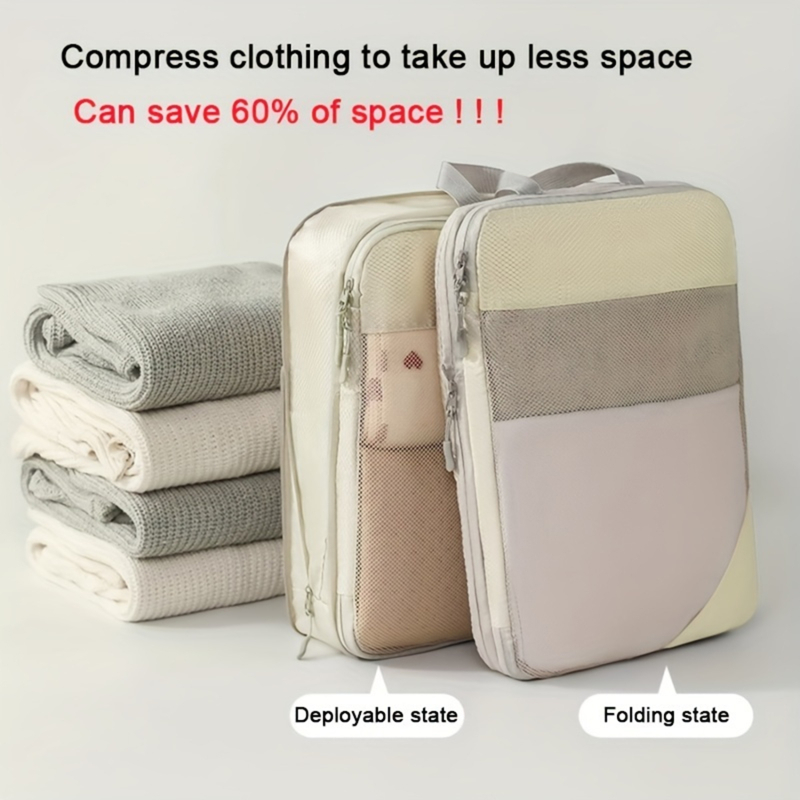 5 Buah Kubus Pengemas Kompresi - Travel Accessories Packing Cubes ulasan dan harga