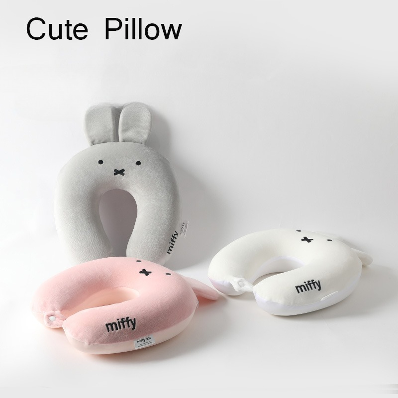 Lucu Laris Anime Miffy Telinga - Travel Accessories Pillow ulasan dan harga