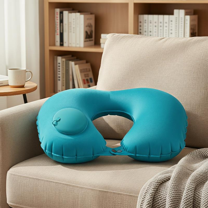 Bantal Leher Tiup Portabel yan - Travel Accessories Pillow ulasan dan harga